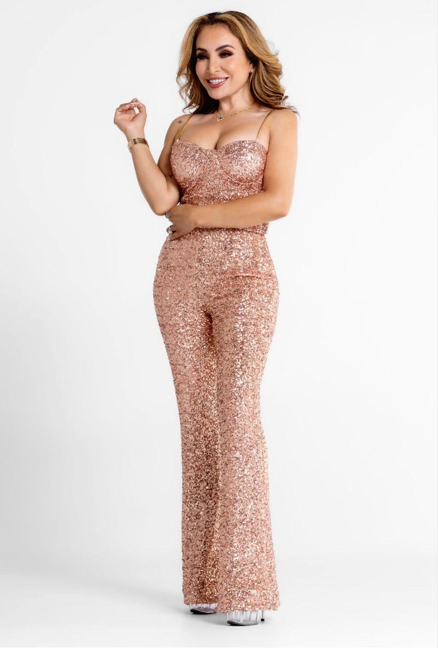 Shine Bright Like a Diamond Jumpsuit FINAL SALE, NO RETURS, NO EXCHANGE!